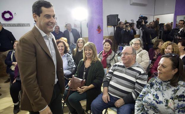 El candidato del PP a la Presidencia de la Junta de Andalucía, Juanma Moreno. 