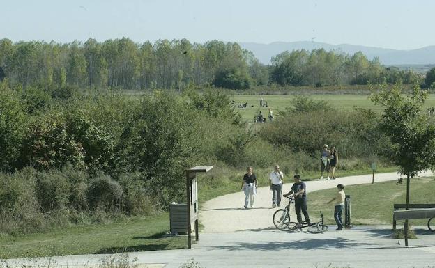 Vista del parque de Salburua.