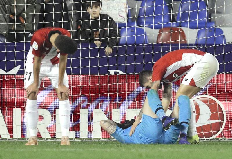 El Athletic, destrozado tras la derrota ante el Levante