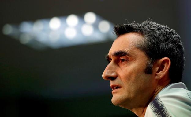 Valverde, en rueda de prensa.