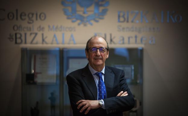 Cosme Naveda, presidente del Colegio de Médicos de Bizkaia. 