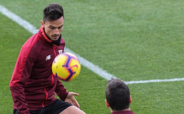 Ganea, en un entrenamiento