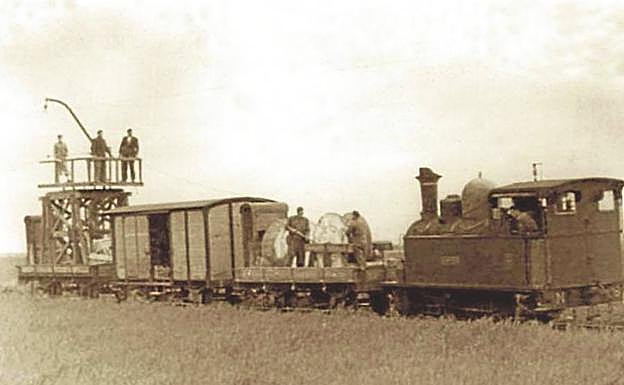 Electrificación del tramo del Vasco-Navarro al monasterio de Estíbaliz.