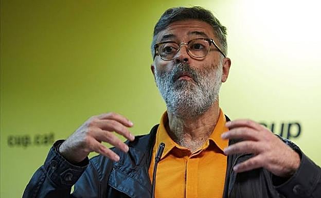 Carles Riera, diputado de la CUP. 