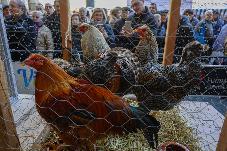 El buen tiempo ha animado a miles de ciudadanos a acercarse, un año más, a la plaza de España, donde más de un centenar de productores han ofrecido quesos, embutidos, pan, verduras, conservas y dulces para estas fiestas