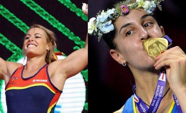 Lydia Valentín y Carolina Marín, han sido las grandes embajadoras del deporte español en 2018