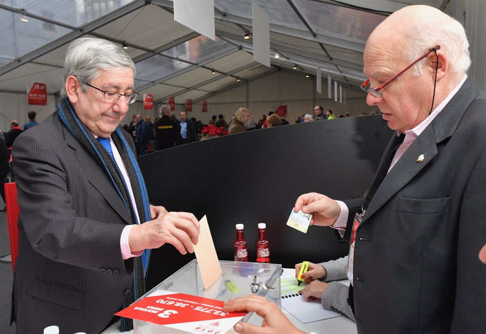 El presidente de la Federación vasca de Fútbol, Luis Mari Elustondo. / Manu Cecilio / Ignacio Pérez / Jordi Alemany / Athletic Club