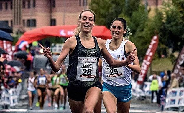 La atleta holandesa Susan Krumins se impuso en la categoría femenina en la última edición de la Milla. 