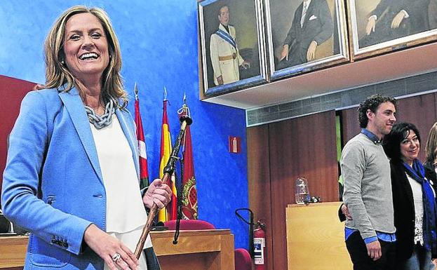 La alcaldesa Amaia del Campo, el día de su investidura.