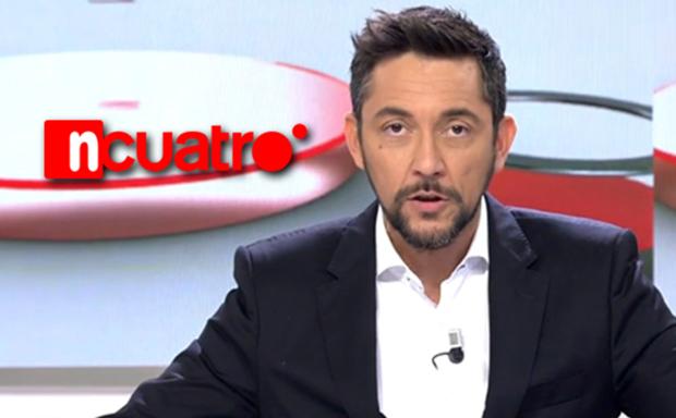 Javier Ruiz, presentador de la edición nocturna de 'Noticias Cuatro'.