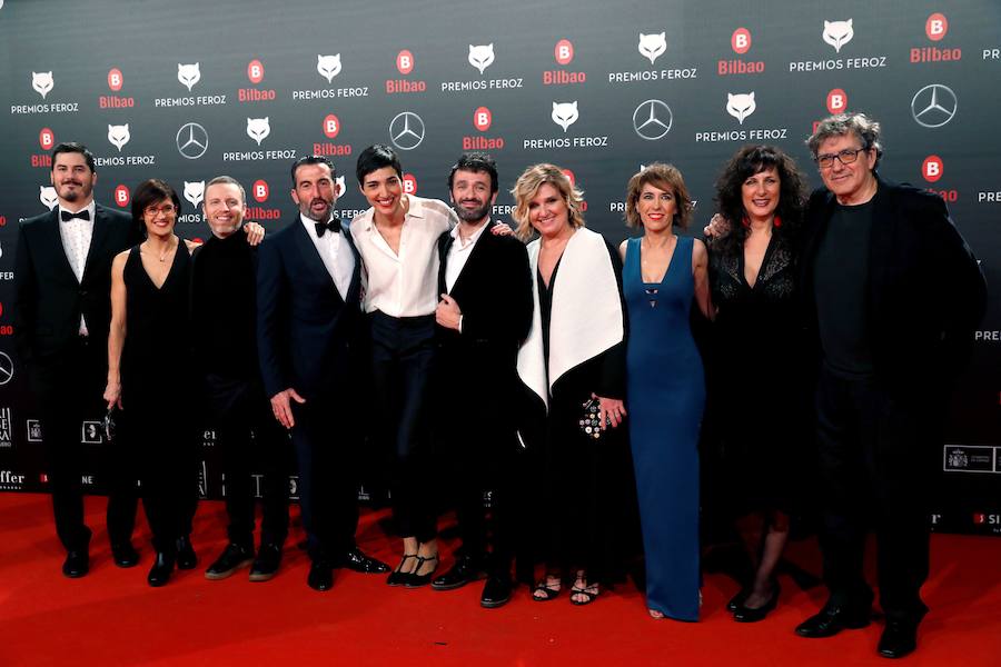 El equipo de 'El reino', que obtuvo cinco Premios Feroz.