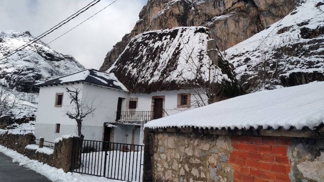 Asturias ha amanecido este martes cubierta de nieve.