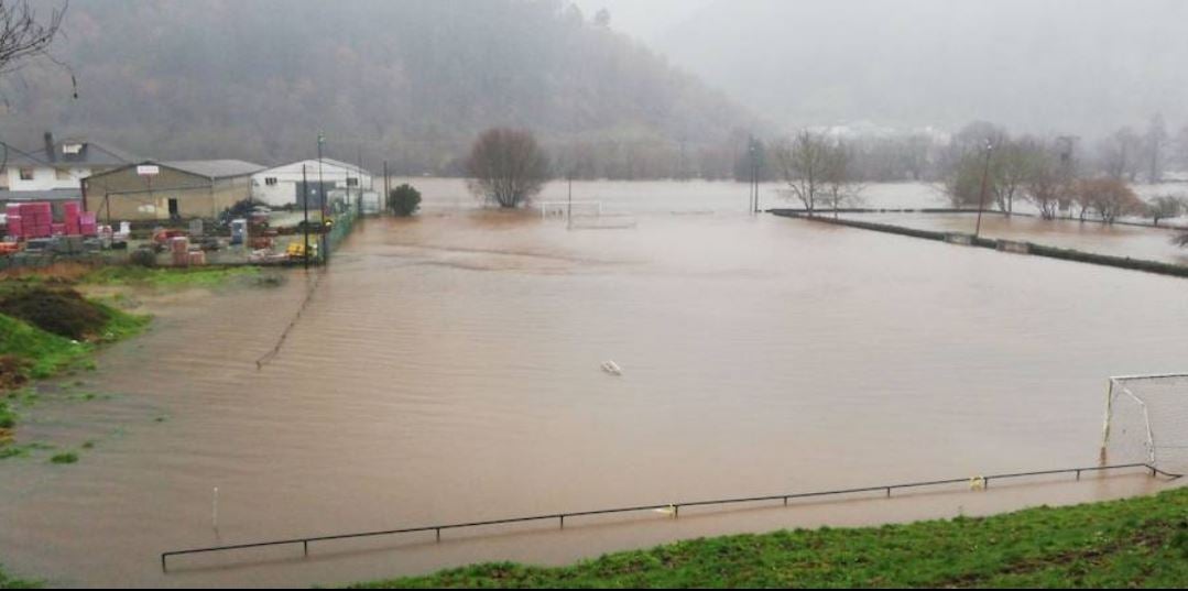 Imagen de algunos puntos de Asturias afectados por inundaciones