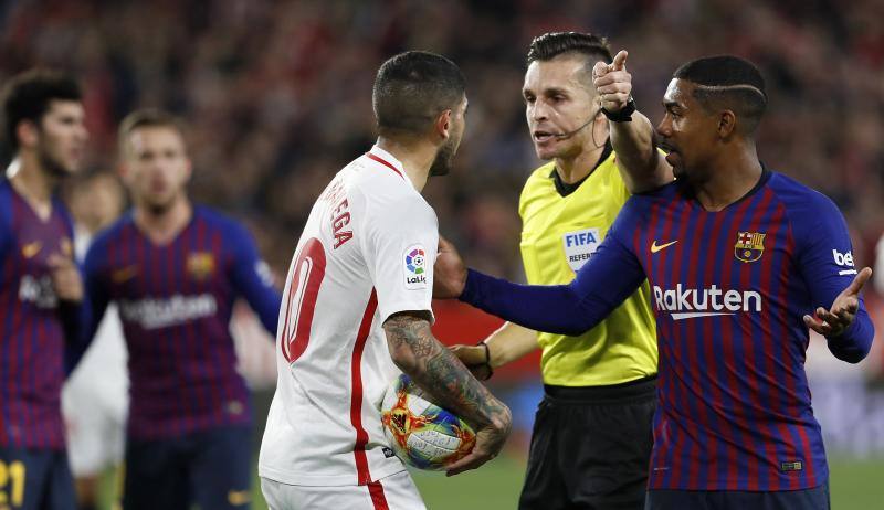 Sevilla y Barcelona se enfrentaron en la ida de octavos de final de la Copa del Rey, en el Sánchez Pizjuán.