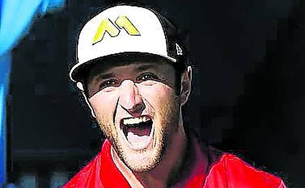 Rahm celebra el título en 2018.