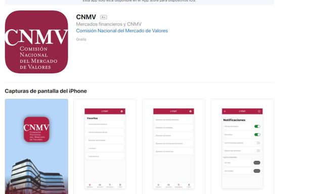 La CNMV estrena una app que permite personalizar contenidos