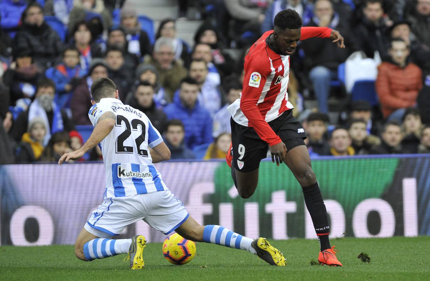 La Real Sociedad logra imponerse 2-1 al Athletic en el clásico del futbol vasco celebrado este sábado en Anoeta