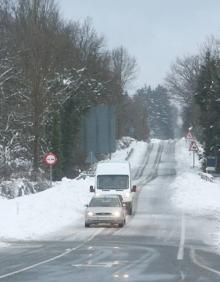 Imagen secundaria 2 - Varias estampas de Vitoria y Álava cubiertas de un manto de nieve.