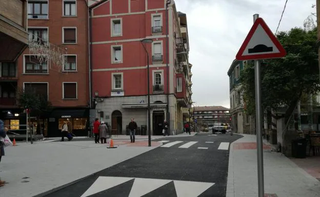 Imagen de una céntrica calle de Algorta.