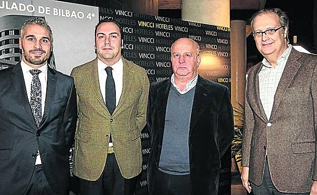 Miguel Lijó, José Aguilar, Matías Varona y Carlos Albisu. 