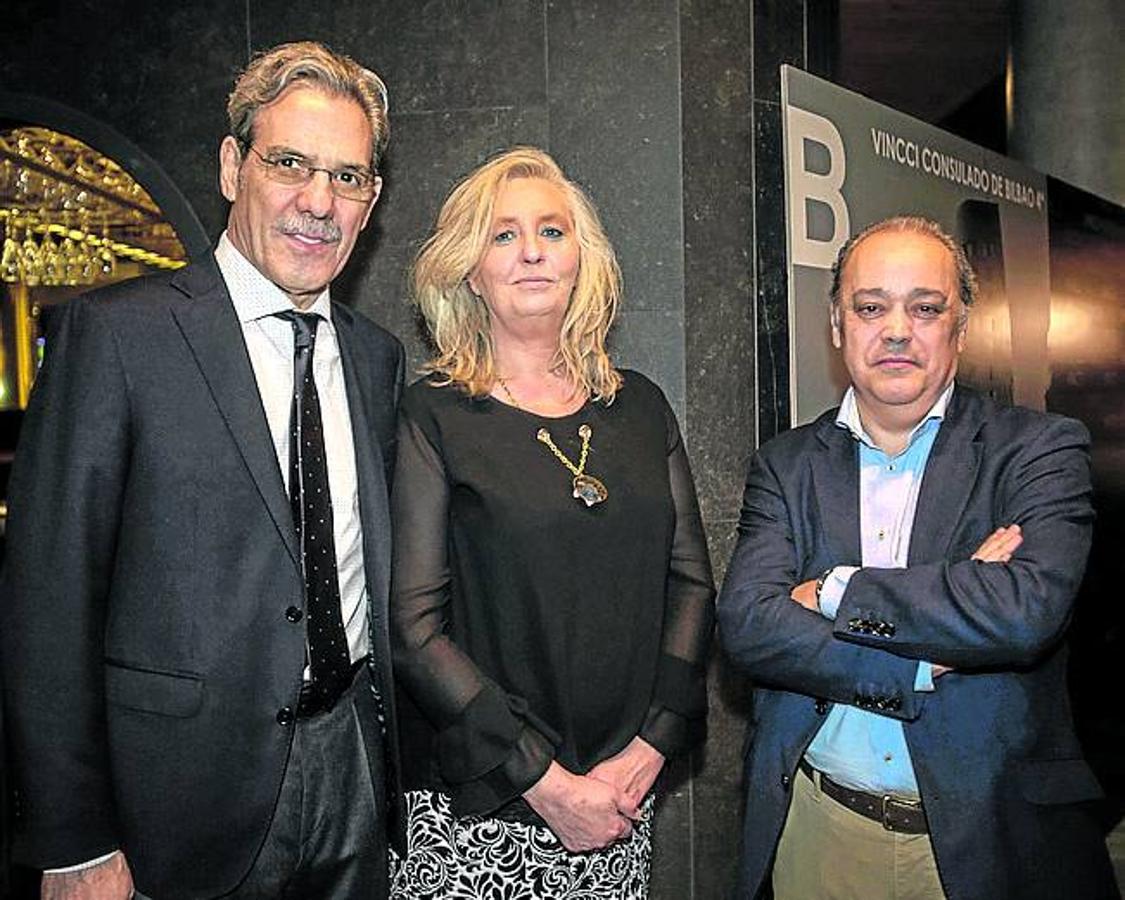 Carlos del Campo, Maite González y Edu Gallo. 