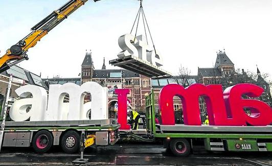 El letrero de Amsterdam fue retirado a finales de 2018.