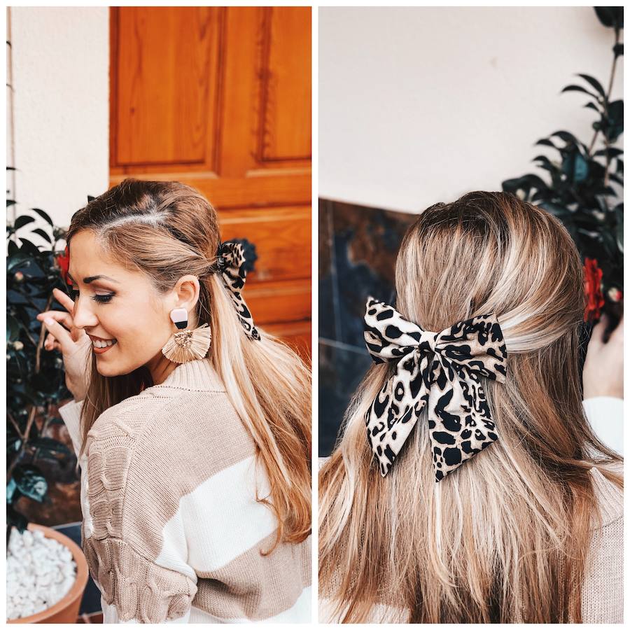 Lazo en el pelo, perfecto para cualquier ocasión.