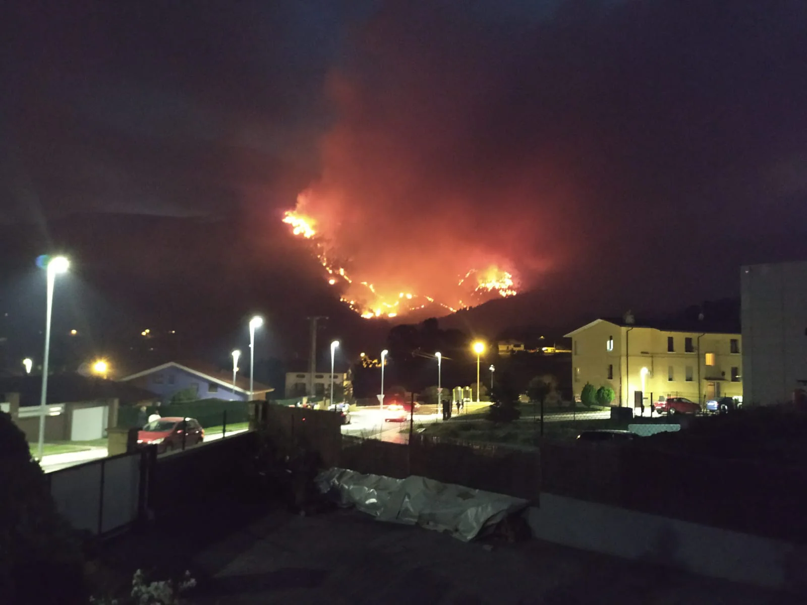 Incendio en Muskiz.