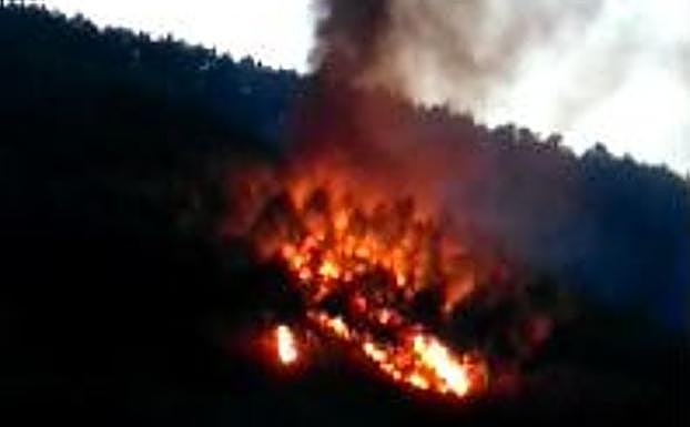 La mujer que grabó al incendiario de Muskiz: «Fue como prender todo con gasolina»