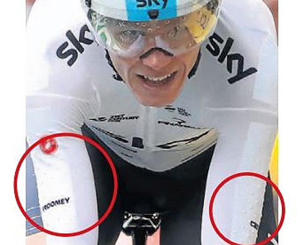 El maillot con el denominado 'vortex'.