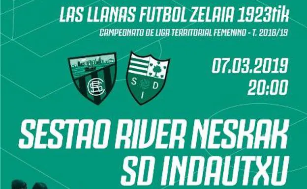 Las Llanas acoge esta tarde por primera vez un encuentro del Sestao River Neskak