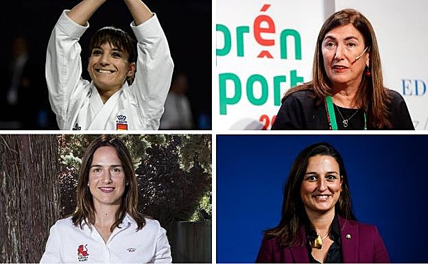 De arriba a abajo y de izquierda a derecha: Sandra Sánchez, Marisol Casado, Alhambra Nievas y María Teixidor.