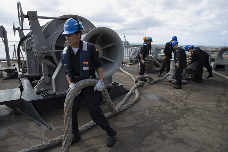 El más grande buque de guerra de la Armada arribará a Getxo el 22 de marzo y permanecerá atracado tres días