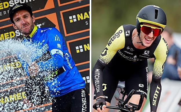 Adam y Simon Yates, durante sus carreras. AGENCIAS