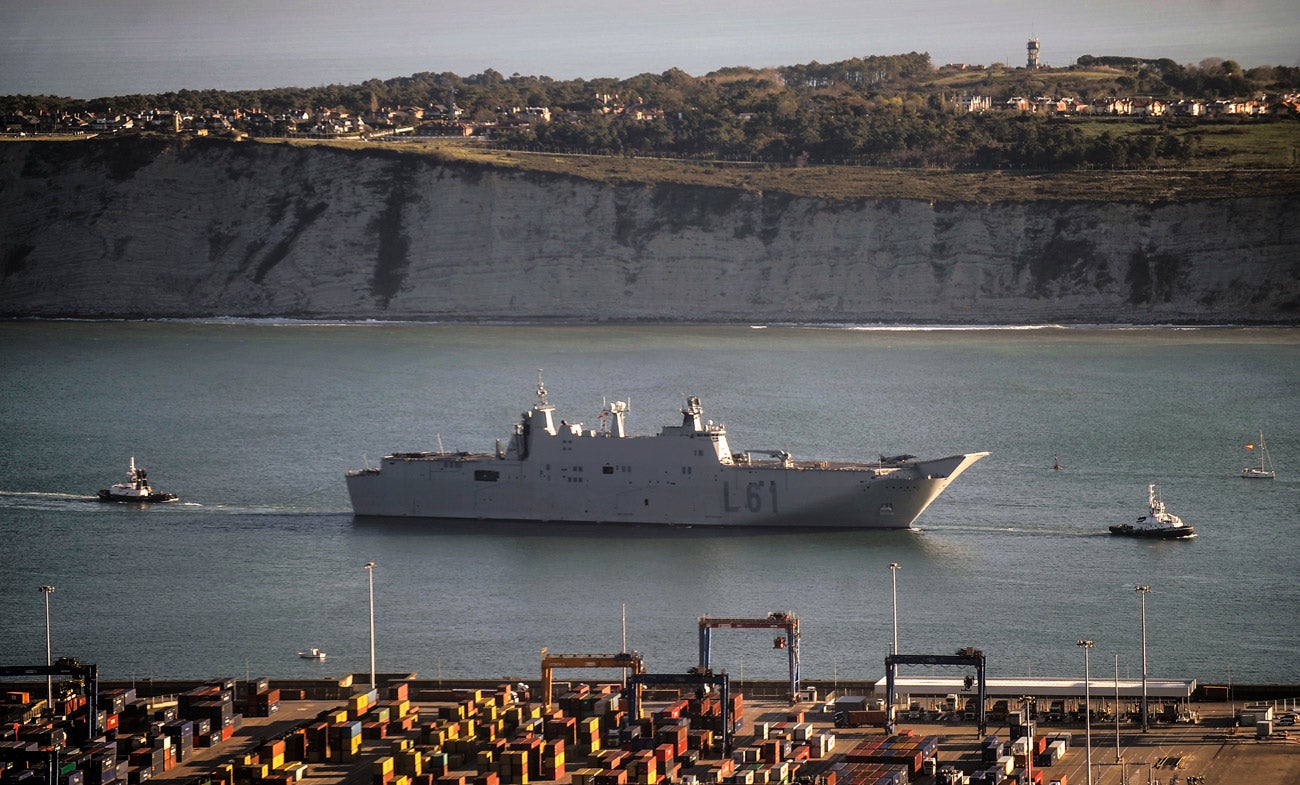 El buque insignia de la Armada española permanecerá atracado hasta el domingo para poder ser visitado