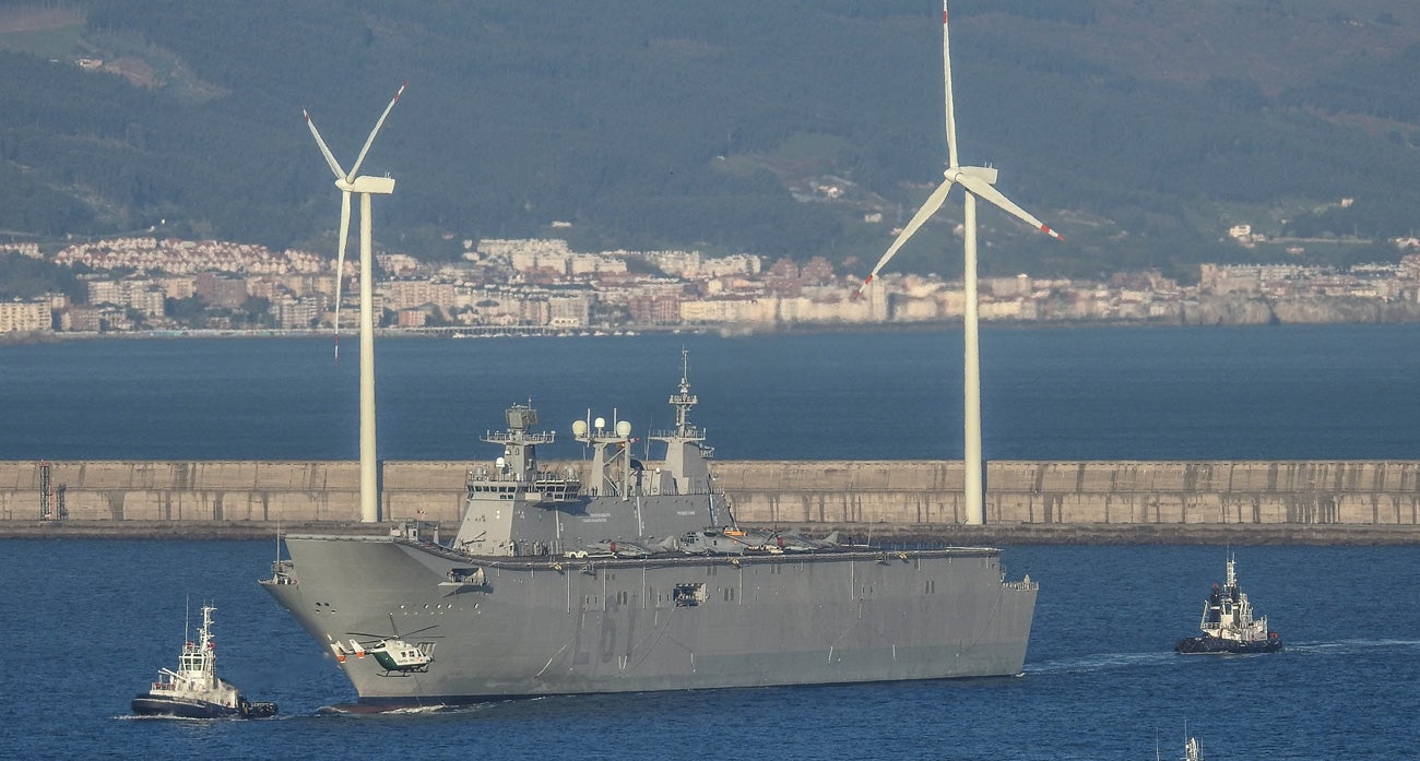 Fotos: El portaaviones &#039;Juan Carlos I&#039; llega a Getxo