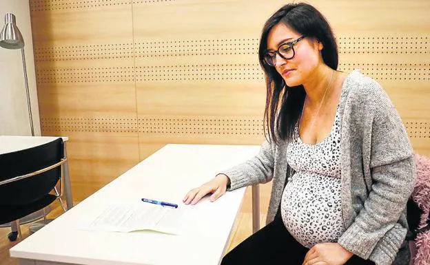 Lorea Morlesín sale de cuentas en 10 días. «Llevo mejor el embarazo que el examen», dice. 