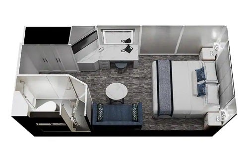 Fotos: Así es por dentro el crucero de lujo que dará la vuelta al mundo y parará en Getxo