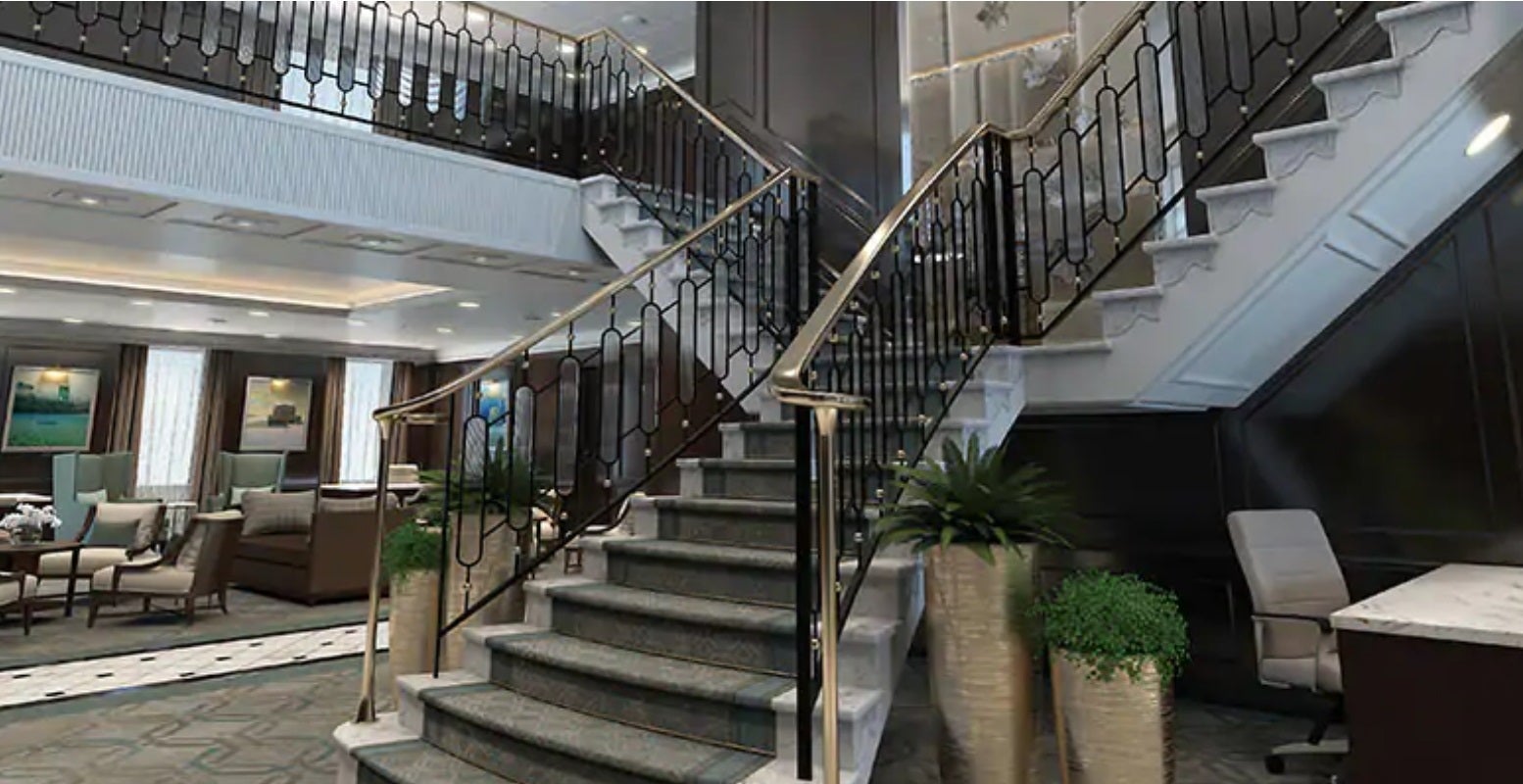 Fotos: Así es por dentro el crucero de lujo que dará la vuelta al mundo y parará en Getxo