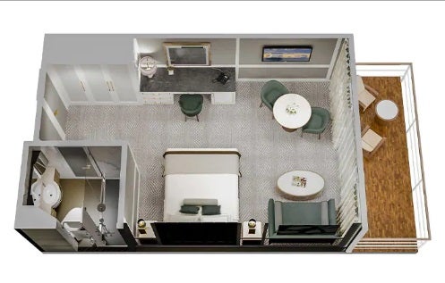 Fotos: Así es por dentro el crucero de lujo que dará la vuelta al mundo y parará en Getxo