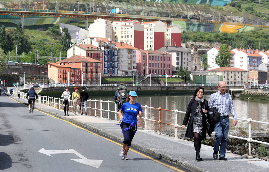 Olabeaga es una buena zona para pasear y hacer deporte.