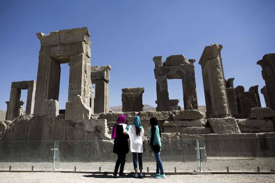 Ruinas en Persépolis, la antigua capital de Persia.