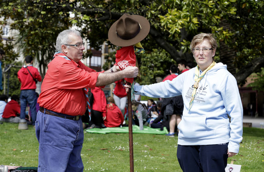 Fotos: Las imágenes de la fiesta de los scauts en Santurtzi