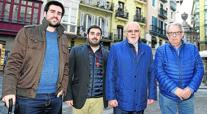 Alex Otaola, Pablo Lucas, Manu Urretxaga y Alberto López Echevarrieta. 