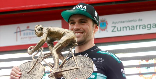 Schachmann, tras ganar la 'crono' de la Itzulia. .