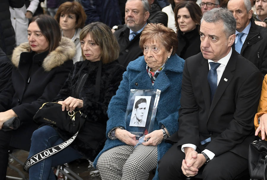 Urkullu ha presidido el reconocimiento a Fermín Monasterio, un taxista que fue asesinado el 9 de abril de 1969. Fue la primera víctima civil de la banda terrorista