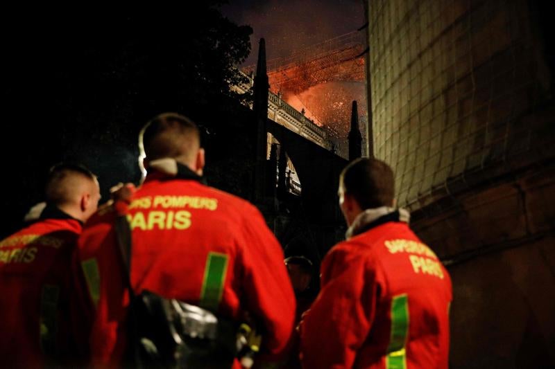 Fotos: Incendio en la catedral de Notre Dame de París