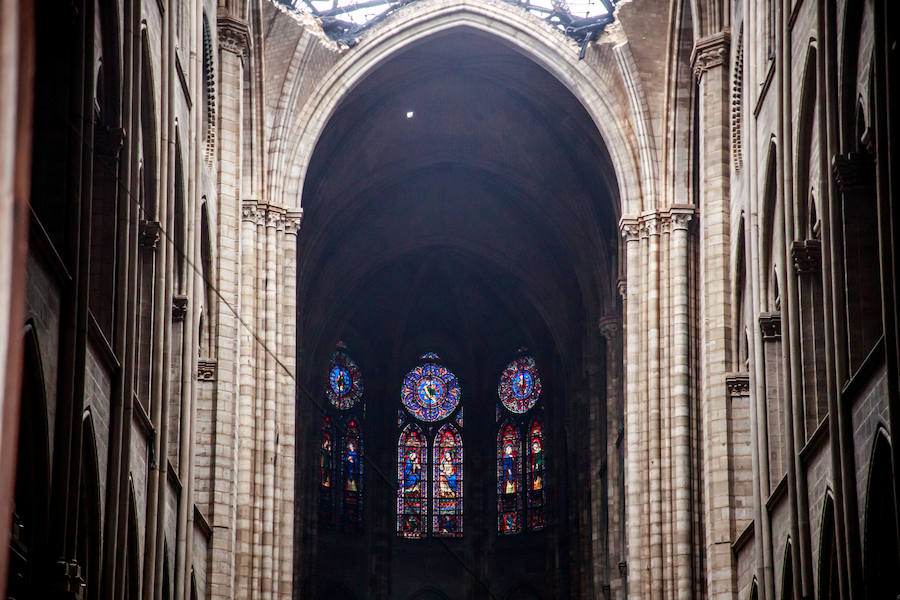 La catedral ha sido devorada por las llamas