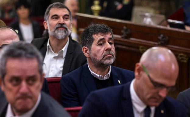 Jordi Sánchez, en un momento del juicio del 'procés'.