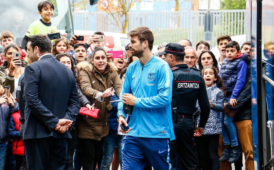 El equipo catalán ha llegado este martes a la capital alavesa para enfrentarse al Deportivo Alavés en una nueva jornada de LaLiga